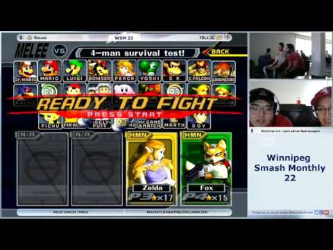 WSM22 roscoe (Sheik) vs Yol4 (Fox) - Melee Singles pools