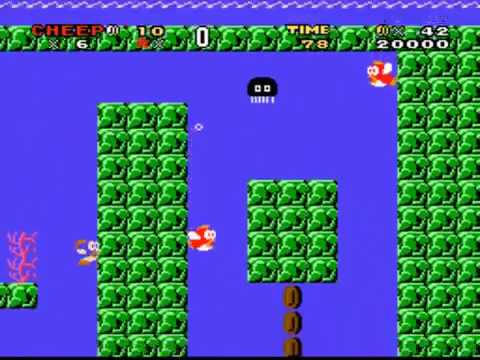 Cheep Cheep Challenge [SMW ROM Hack] | By zacmario