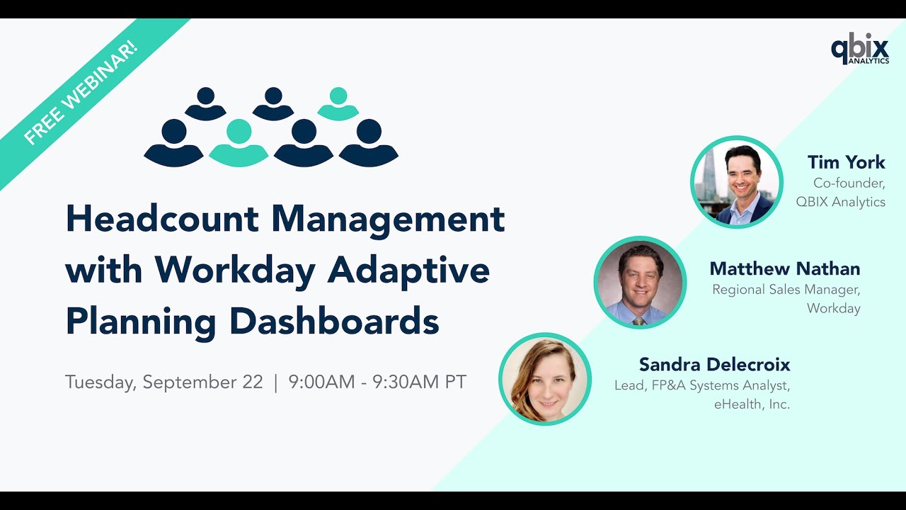 Headcount Management with Workday Adaptive Planning Dashboards Webinar