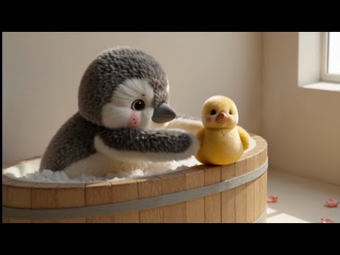 Cutest Skincare Routine Ever 🐧💙 | AI Penguin Glow Up