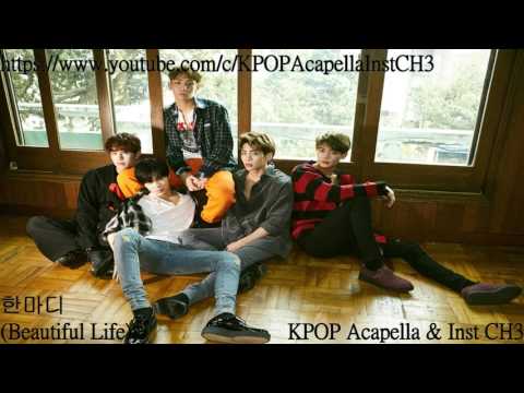 [Acapella] SHINee (샤이니) - Beautiful Life (한마디)