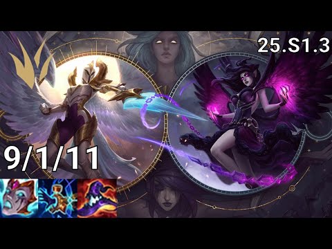 Morgana Jungle vs Evelynn - EUW grandmaster | Patch 25.S1.3