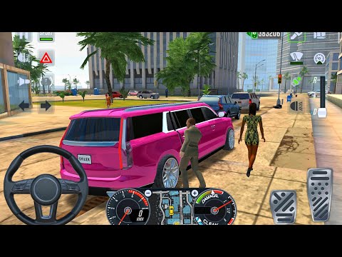 Taxi Sim 2023: Limousin Uber Driving in Miami #12 || Car Game Android Gameplay