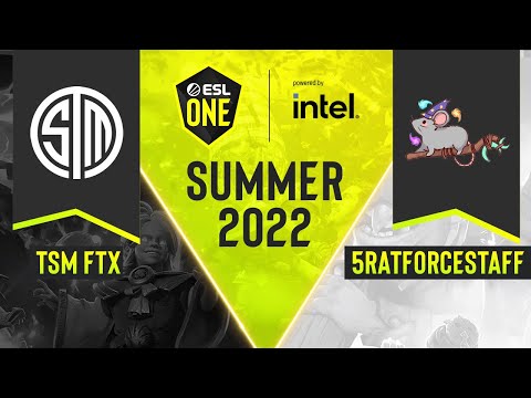Dota2 - TSM FTX vs. 5RATFORCESTAFF - Game 1 - DPC NA Tour 3 - ESL One Summer 2022