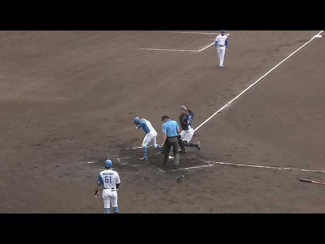 【ファーム】ライオンズ・高木渉がライトからの好返球で追加点阻止!!  2024年9月22日 北海道日本ハムファイターズ 対 埼玉西武ライオンズ