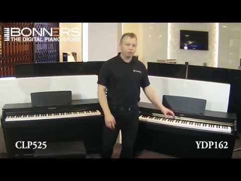 Yamaha Arius YDP162 vs Clavinova CLP525 Digital Piano Comparison Demo UK