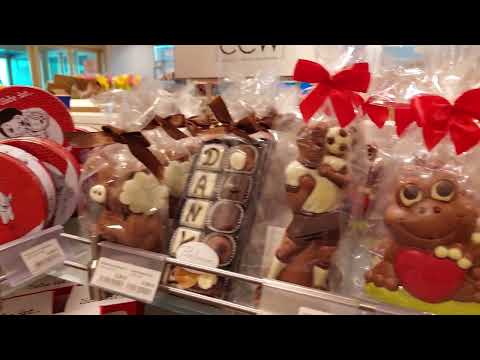 Passo a passo: Galeria Kaufhof, Alexanderplatz, Alemanha - Seção de Doces e Chocolates