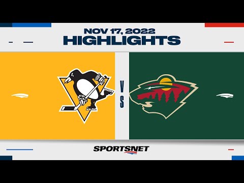 NHL Highlights | Penguins vs. Wild - November 17, 2022