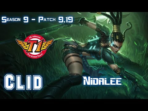 SKT T1 Clid NIDALEE vs LEE SIN Jungle - Patch 9.19 KR Ranked