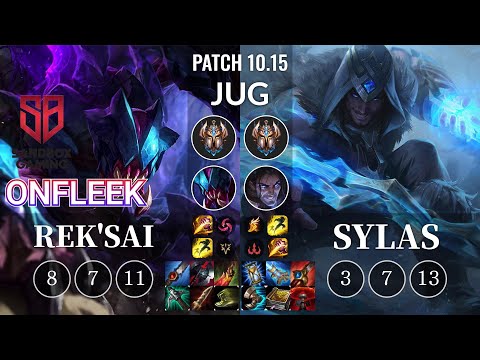 SB OnFleek Rek'Sai vs Sylas Jungle - KR Patch 10.15
