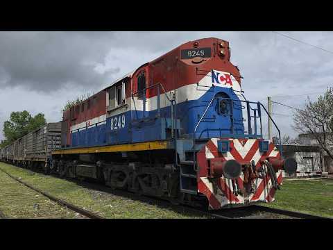 [4K] Tren de tolvas graneras de NCA con destino a General Deheza pasando por Marcos Juárez!!!!!!