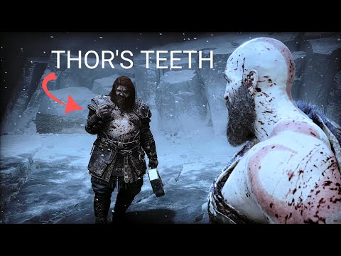 You can find Thor's teeth on the ground after the fight - God of War Ragnarok