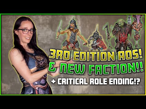 New Warhammer Faction Kruleboyz Orruks | Age of Sigmar Dominion Unboxing News | Critical Role Ending