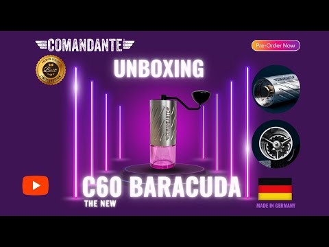 Đập Hộp Cối Xay Comandante C60 Barcuda Velvet Steel tại Cafe Show 2024