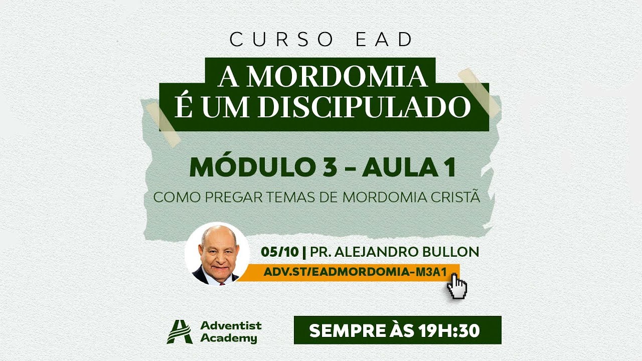 AULA: Como Pregar Temas de Mordomia Cristã Bíblicos | com Pr. Alejandro Bullón