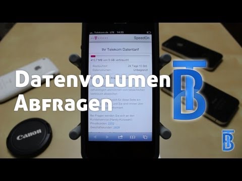 Verbrauchtes Datenvolumen anzeigen (Für Telekom Kunden)