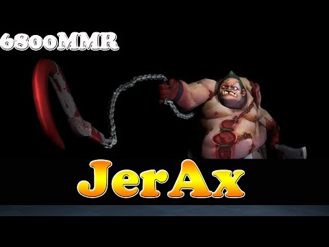 Dota 2 - JerAx 6800 MMR Plays Pudge - Ranked Match Gameplay