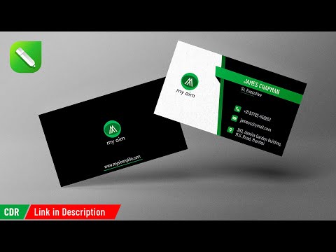 company visiting card design in Corel draw x7 business card design Graphic design 4u