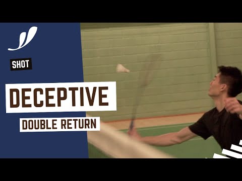 Learn DECEPTIVE Double Returns | Basic Feather | Badminton training