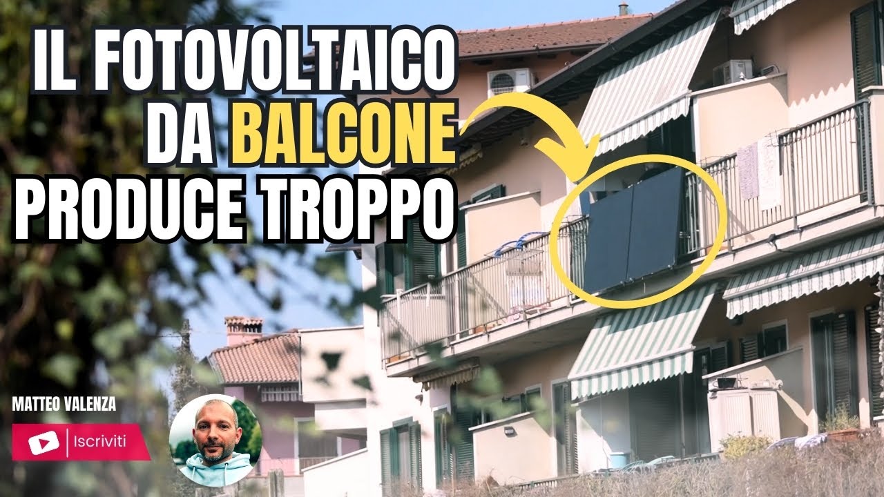 Fotovoltaico da balcone, più accumulo per gestire il surplus