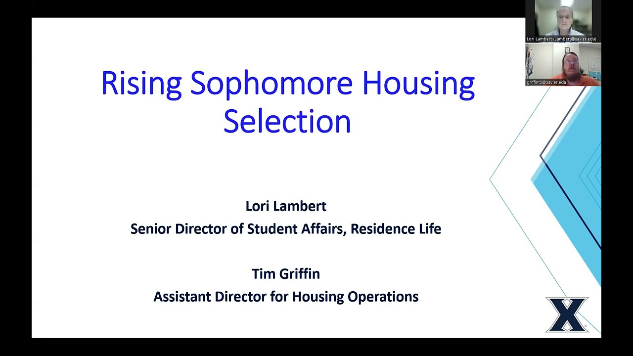 Rising Sophomore Housing Selection Info Session