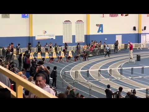 55mH finals 1st place 7.5 meet record lane 4