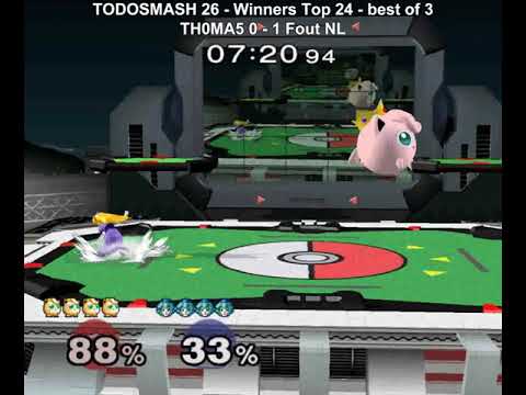 TODOSMASH 26 - TH0MA5 (Jigglypuff) vs Fout NL (Peach) - Winners Top 24