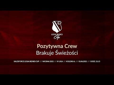 Skrót spotkania Pozytywna Crew - Brakuje Świeżości ( Legia Biznes Cup Wiosna 2021 )