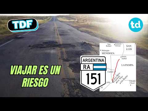 😱 "No son baches, son cráteres": el estado crítico de la Ruta 151 alarma a todo el país