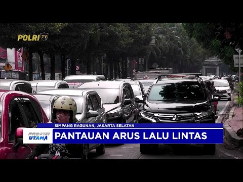 NTMC POLRI - PANTAUAN ARUS LALU LINTAS DI SIMPANG RAGUNAN, JAKARTA SELATAN