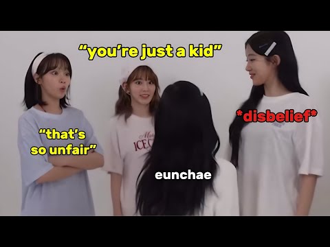 LE SSERAFIM members can’t believe that EUNCHAE is getting taller than them