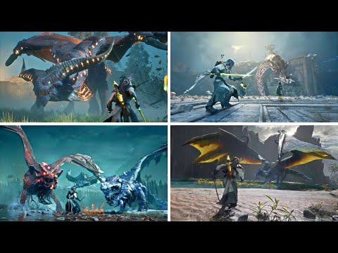 Dragon Age: The Veilguard - All Dragon Boss Fights (4K GeForce RTX 4090 + i9-14900K)