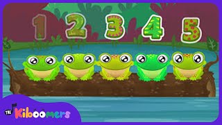 Five Green and Speckled Frogs | Songs for Kids | Nursery Rhymes | The Kiboomers