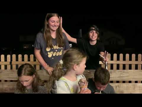 Myers and Goldbergs eat ice cream at Lake Naomi Summer 2022