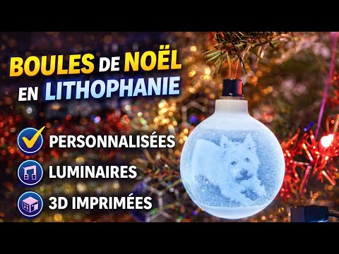 Comment Faire des Boules de Noël en Lithophanie (Impression 3D) | Tutoriel Complet & Facile 🎄🖨️