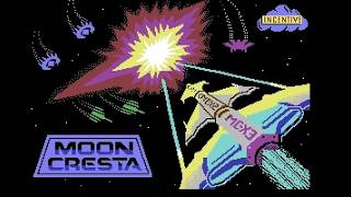 Best Commodore 64 Games - Moon Cresta (1985 Incentive Software)