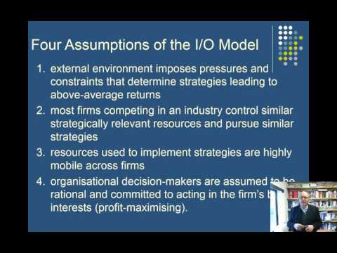 BMA202 Lecture 2 Part A - The IO Model