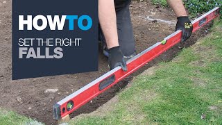 How To Set The Right Falls - Laying a Patio