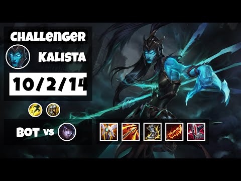 Kalista vs Aphelios EU Challenger BOT (10/2/14) - v11.14