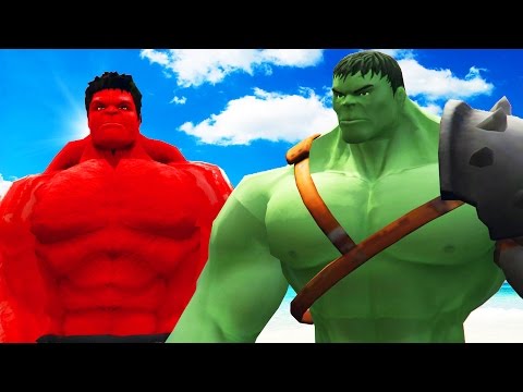 GLADIATOR HULK VS RED HULK - EPIC SUPERHEROES BATTLE