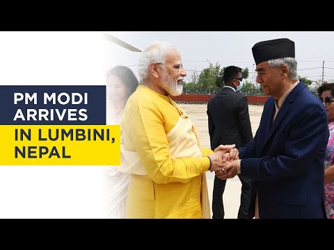 PM Modi arrives in Lumbini, Nepal
