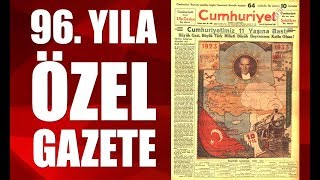 Cumhuriyet Gazetesi, 29 Ekim'e özel sayfalarla geliyor. Cumhuriyet Gaz