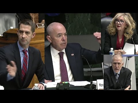 Mandate "Different", Amnesty, Payment To Migrants, Sen. Cotton Questions DHS Sec Alejandro Mayorkas