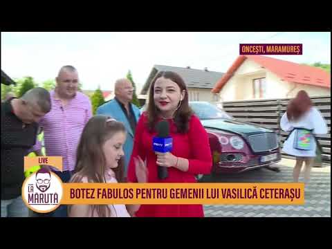 Botez pentru gemenii lui Vasilică Ceterașu și ai Amaliei