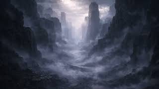 Ambient Space Sounds for Sleep | Misty Canyon Depths | 2 Hours