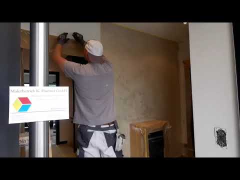 Creativ Lucento als 2. Beschichtung auftragen und strukturieren