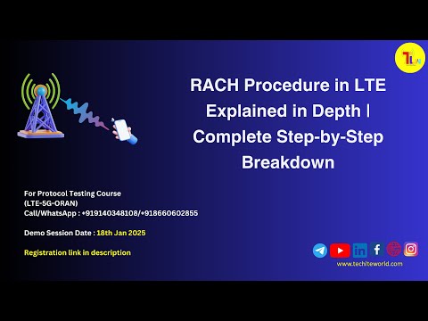 RACH Procedure in LTE Explained in Depth | LTE RACH |Preamble| MSG 1 to MSG 5