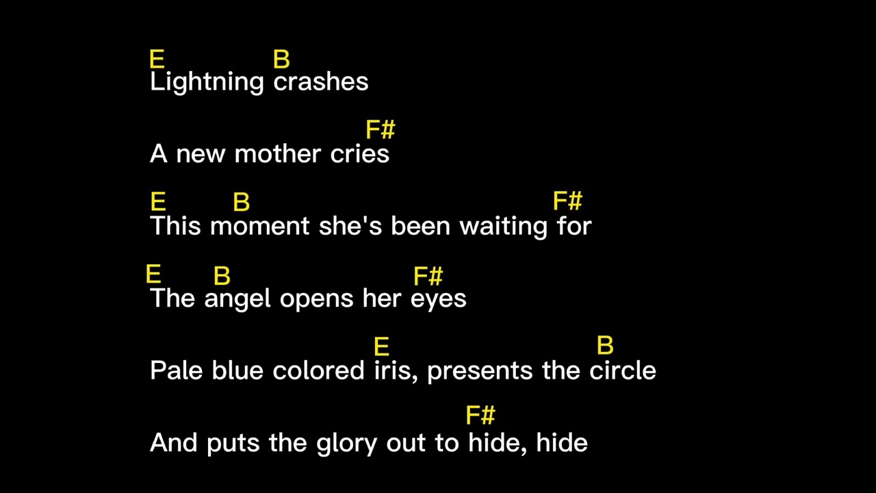 Lightning Crashes (by Live) chords & lyrics