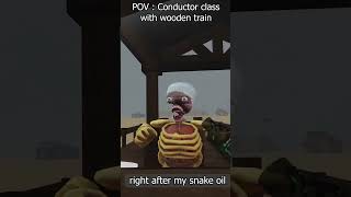 Driving in my Train, right after a snake oil 💀