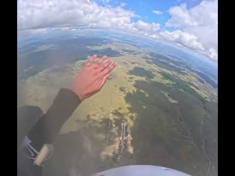 PARACAIDISMO. PRIMER COACHING DE TRACK-ANGULO "AERO ATELIER" La Cumbre Córdoba Argentina